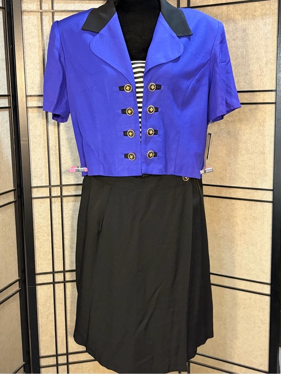 Miss Scarlett Pants - Miss Scarlett Size 16 Vintage 80's 90s Two Piece Skort Set Short Sleeve New